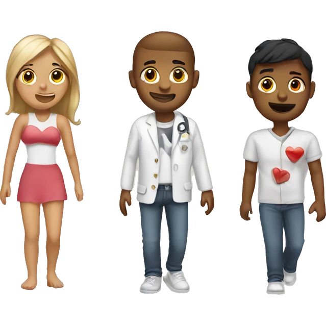 Love with leg cast emoji