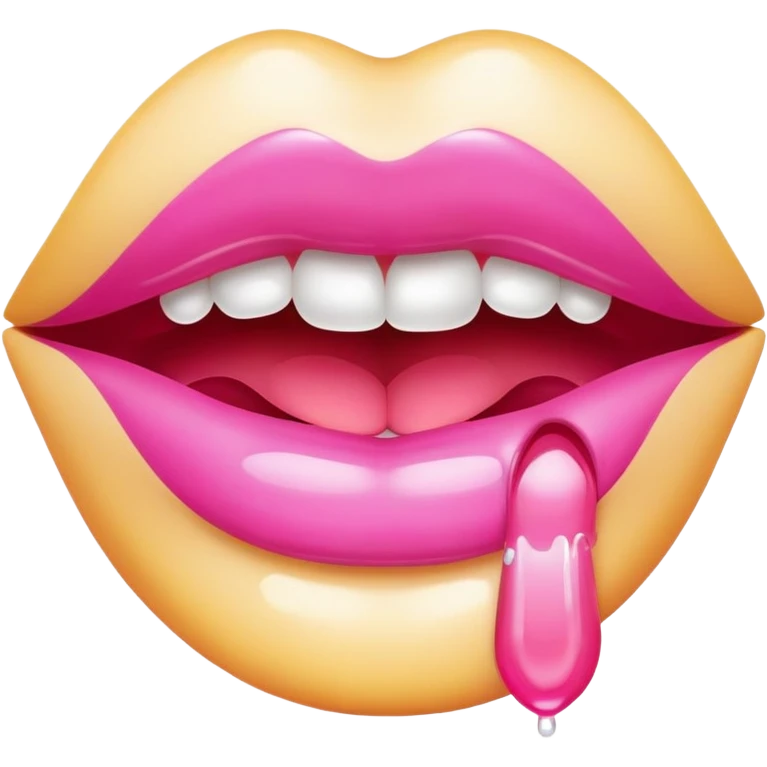 Wet mouth emoji