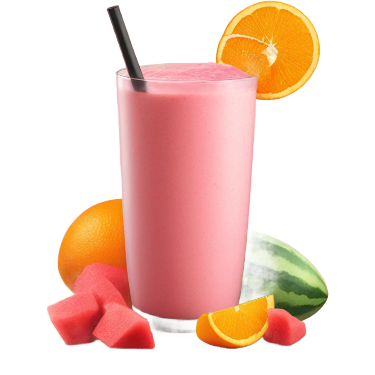 Watermelon mango smoothie  emoji