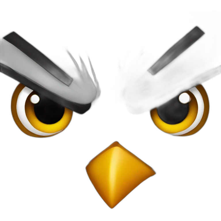 angry bird emoji