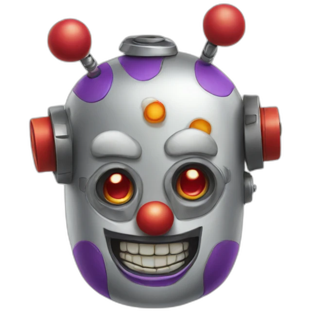 Robot clown emoji