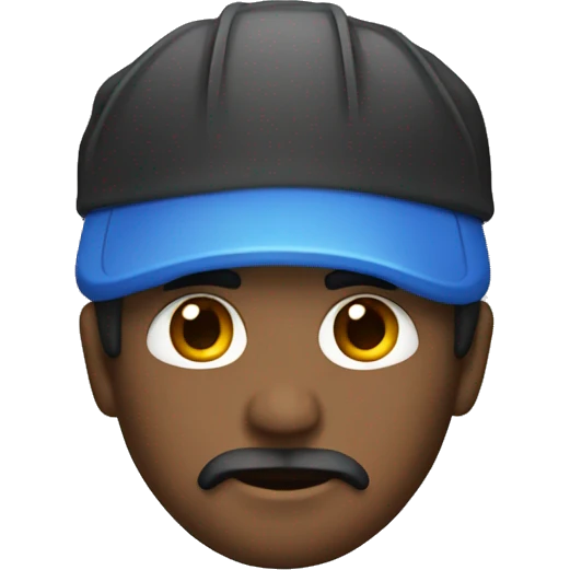 Hombre cool en costruccion emoji