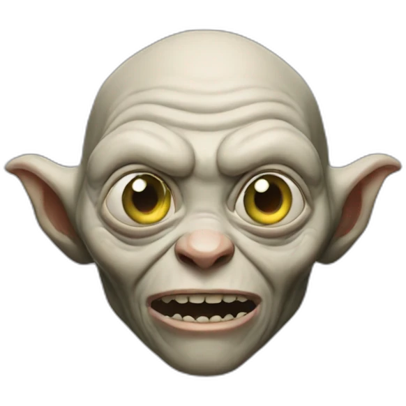 Gollum sports logo emoji