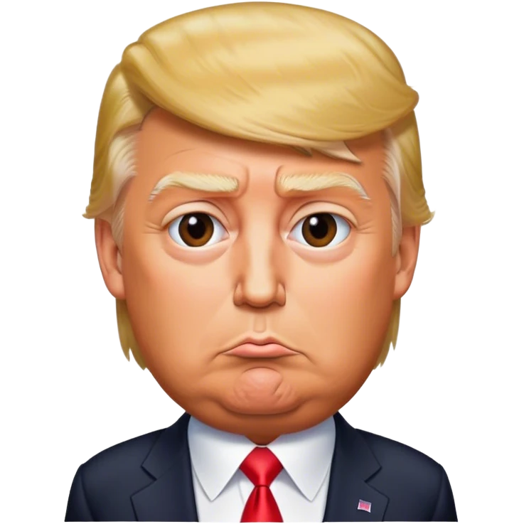 Donald trump kissy face emoji