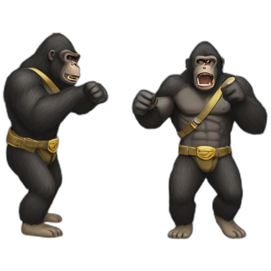 Combat de gorille emoji
