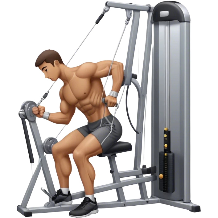 side-view man cable-machine tricep-pushdown emoji