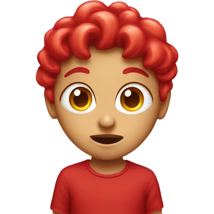 red candy face emoji