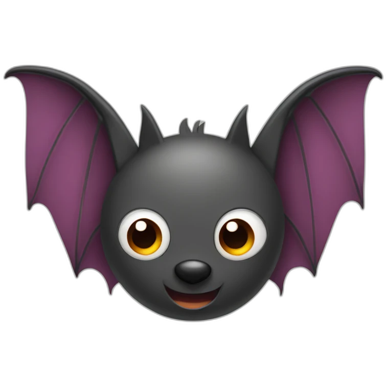 Bat con colores de valencia emoji