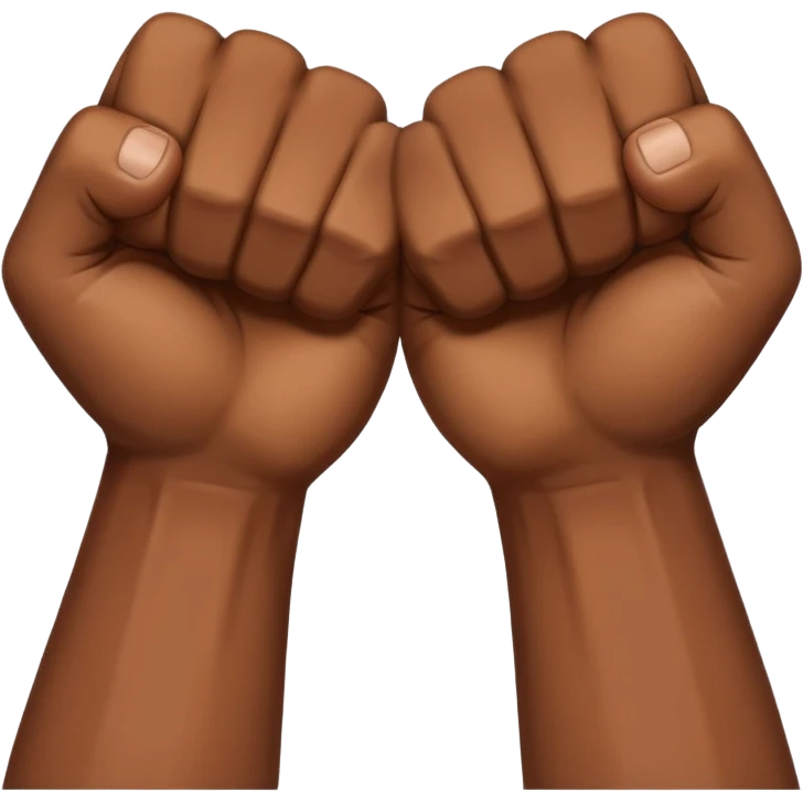 Left and Right fist from the top Perspektive with the Arms crossed over at the wrists  emoji