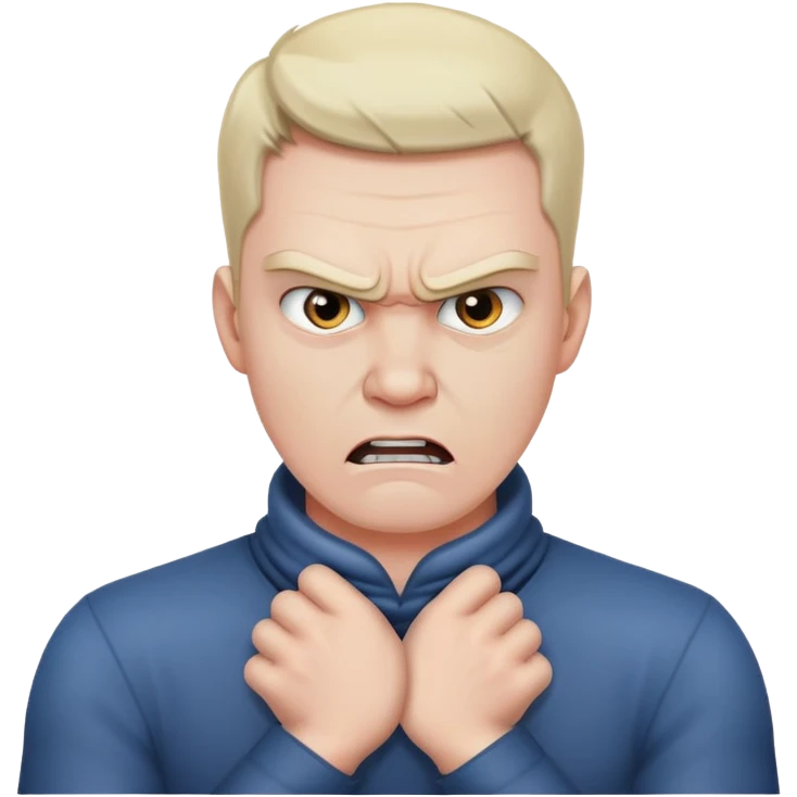 hands around neck angry guy emoji