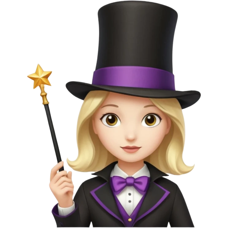 Girl as magician emoji