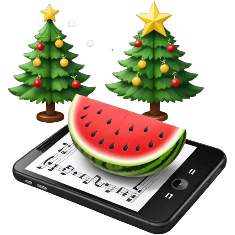 🍉📒🎼📵🎄❄️ emoji