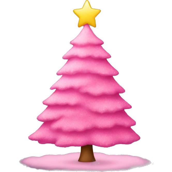 pink christmas tree emoji