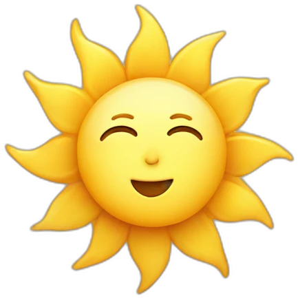 Sun with moon emoji