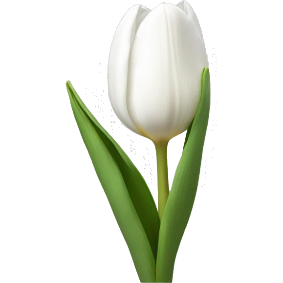 White tulip  emoji