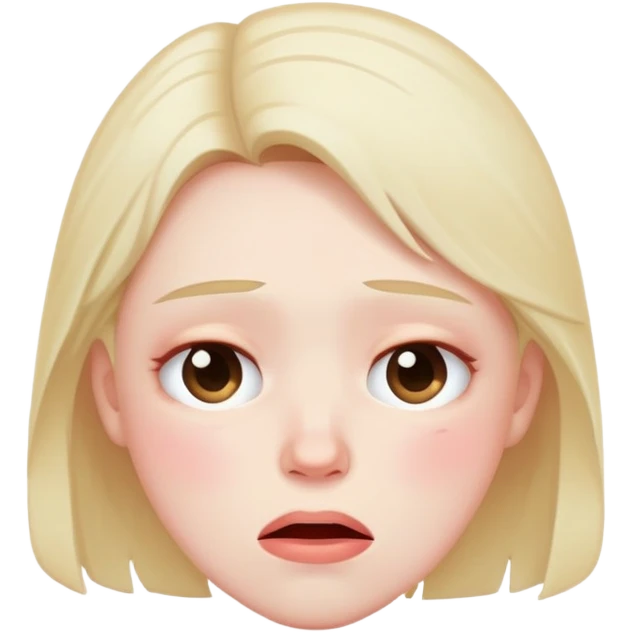 Blushing and flustered  emoji
