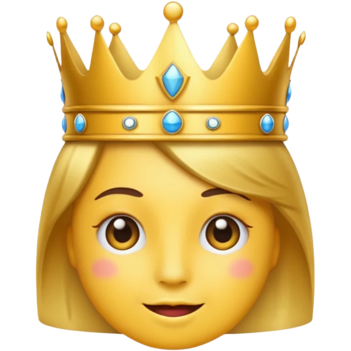 Wink emoji with crown emoji