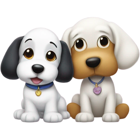 Snoppy and fifi  emoji