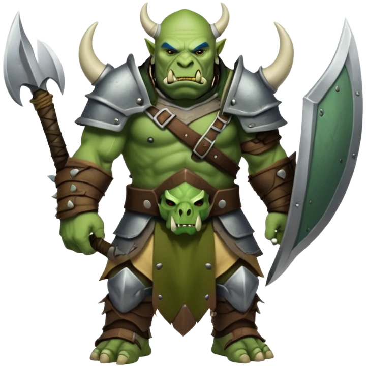 orc warrior with tusks and armor emoji