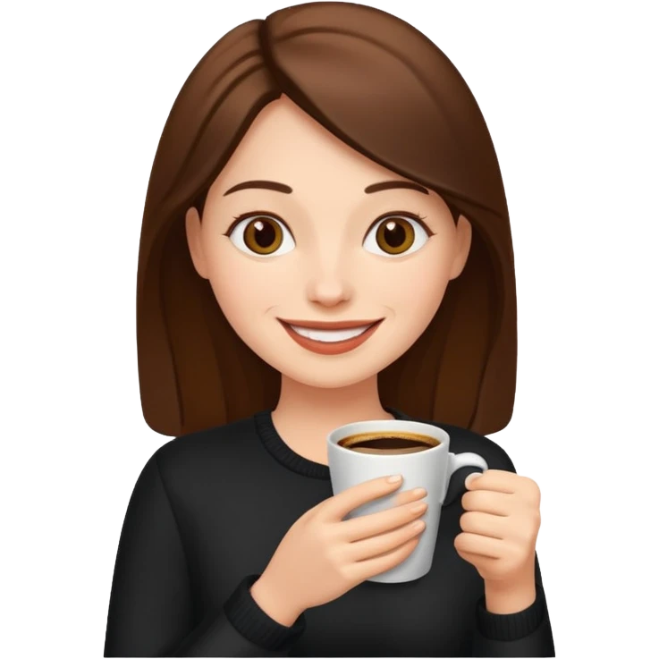 Sunshine holding a coffee emoji