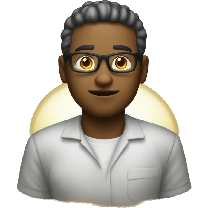 Um emoji provocador com pés, mãos e uma cara corada emoji
