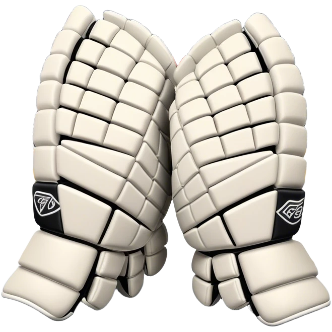 Cinematic Realistic image of goalie gloves showcasing detailed fabric textures and intricate grip patterns, rendered against a blurred goal backdrop with focused, high-contrast lighting that accentuates their essential design emoji