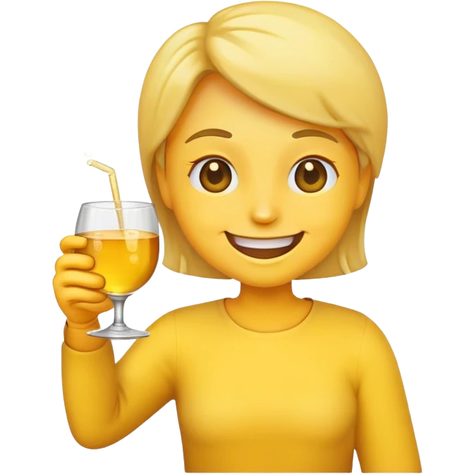emoji drinking alcohol emoji