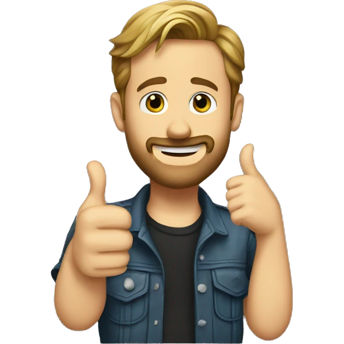ryan gosling gives a thumbs up emoji
