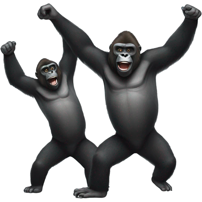 Gorilla dancing emoji
