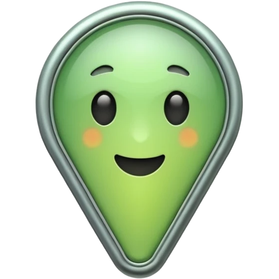 pin, pnned, light green emoji