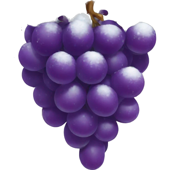 Grape under snow emoji