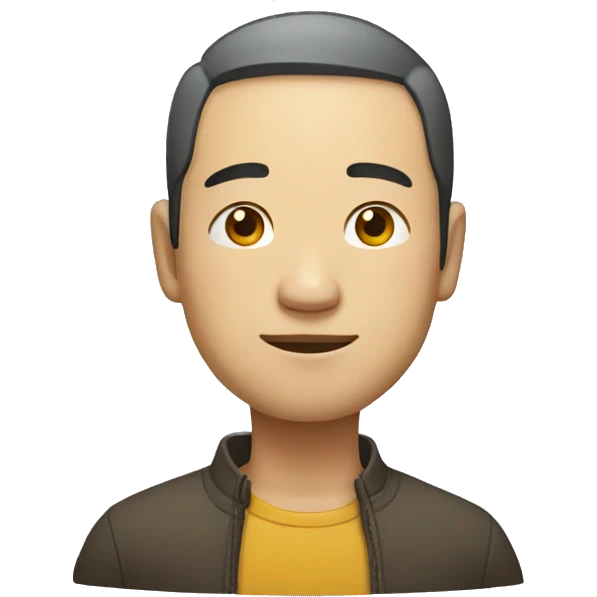 Chinese man standing sideway emoji