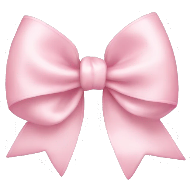 light pink bow emoji