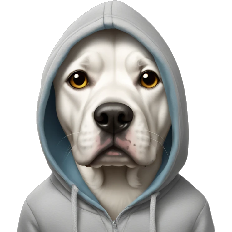 dog wearing a hoodie emoji