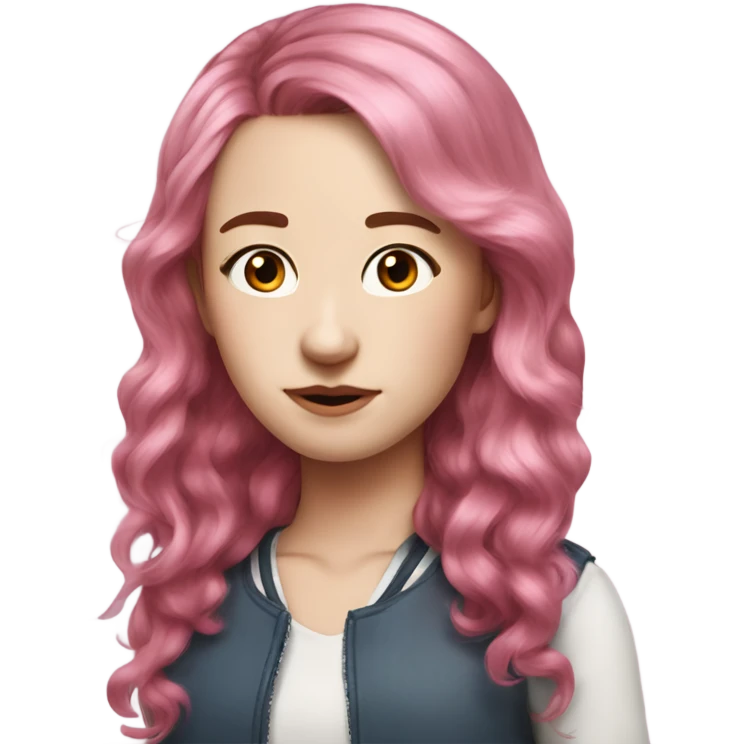 Charlotte Linlin pink hair big nose emoji