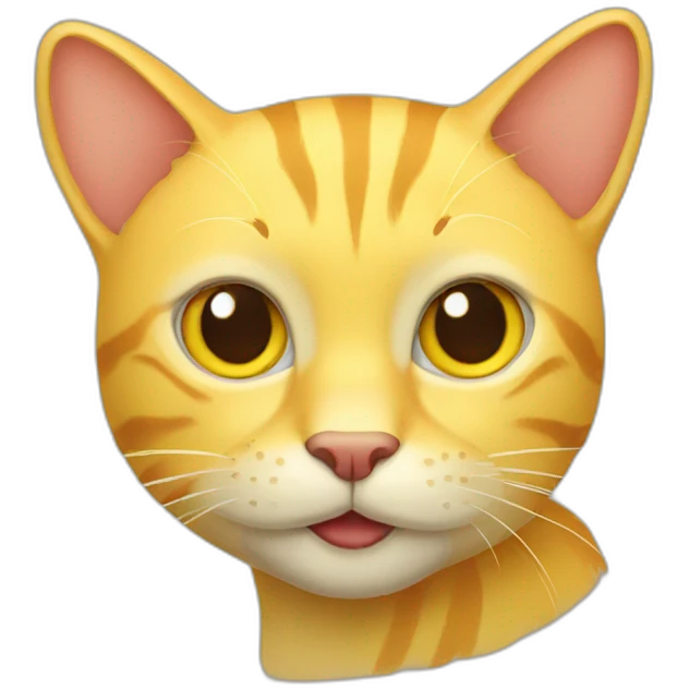 Yellow cat emoji