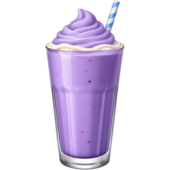 Blueburry milkshake emoji