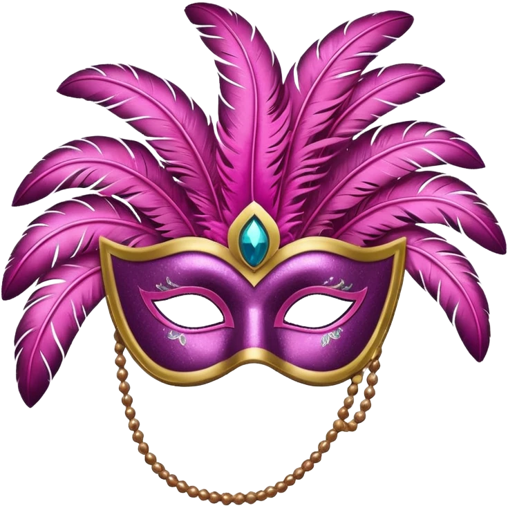 karnaval maskesi pembe emoji