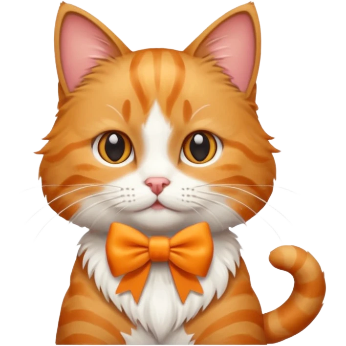 Cat with a bow emoji