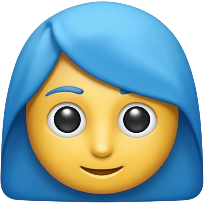 Mavi yeni yıl ağacı emoji