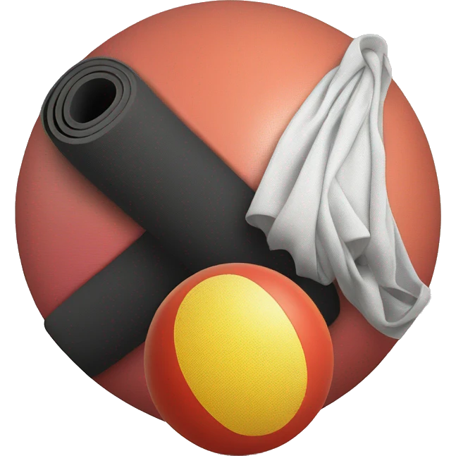 yoga mat and ball emoji