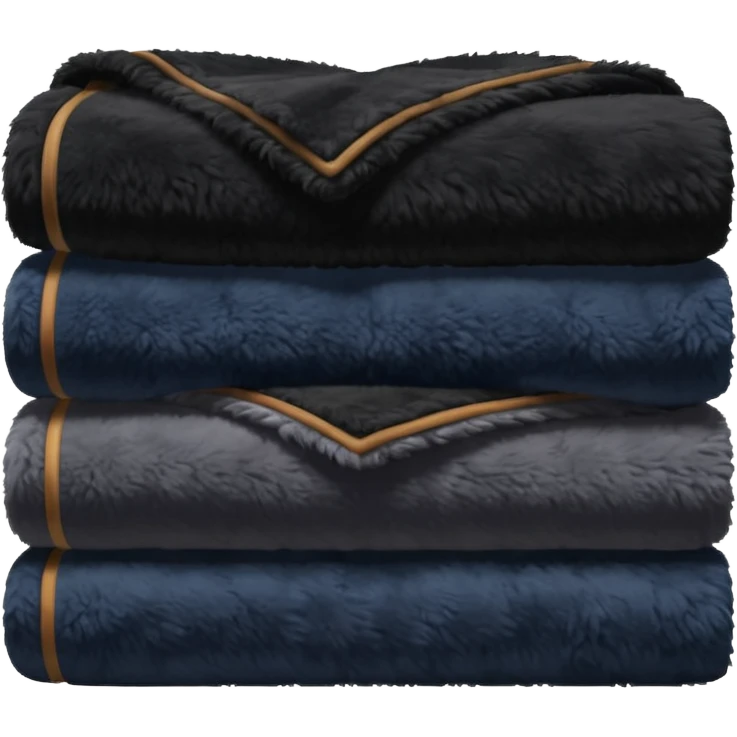 a dark fuzzy  blanket emoji