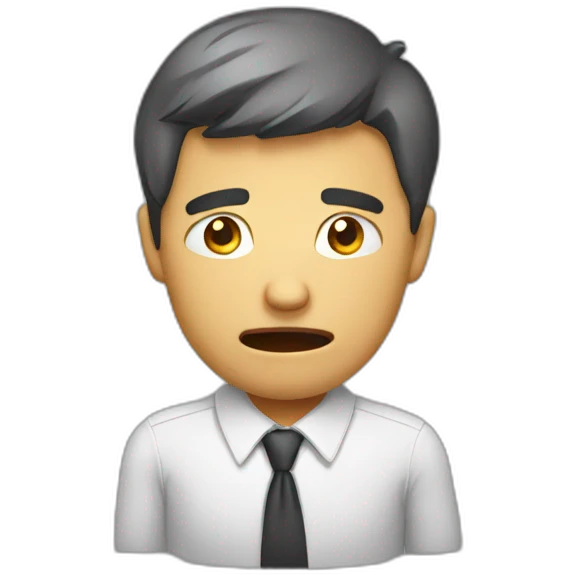 stressed businesss man emoji