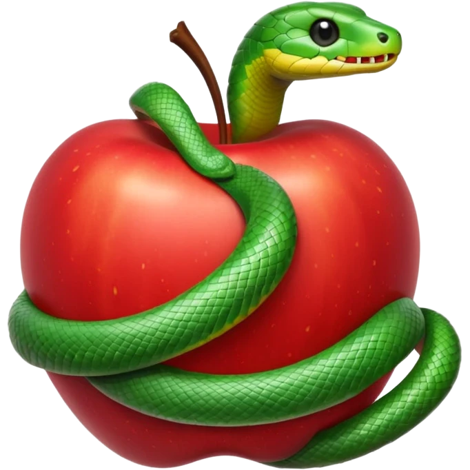 Snake apple emoji