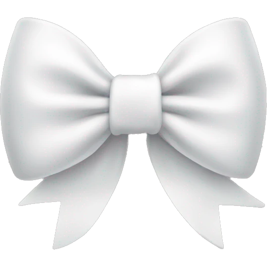 white bow emoji