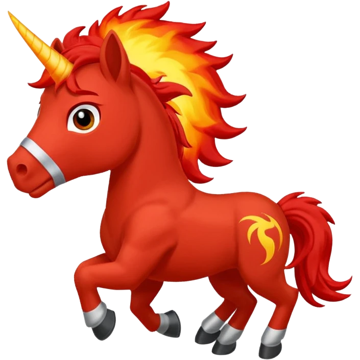 Blaze the mustang mascot from UTA emoji