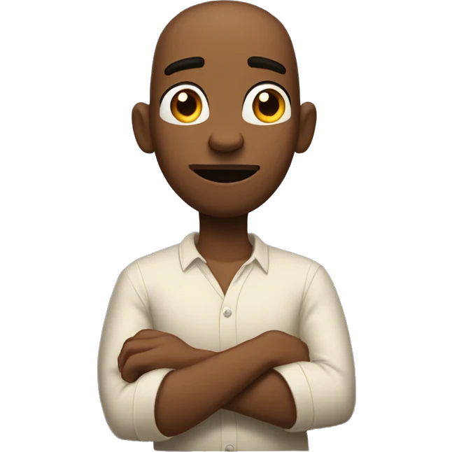  a character who calmly shrugs his shoulders while saying ‘Nie ma sprawy!’ - emoji