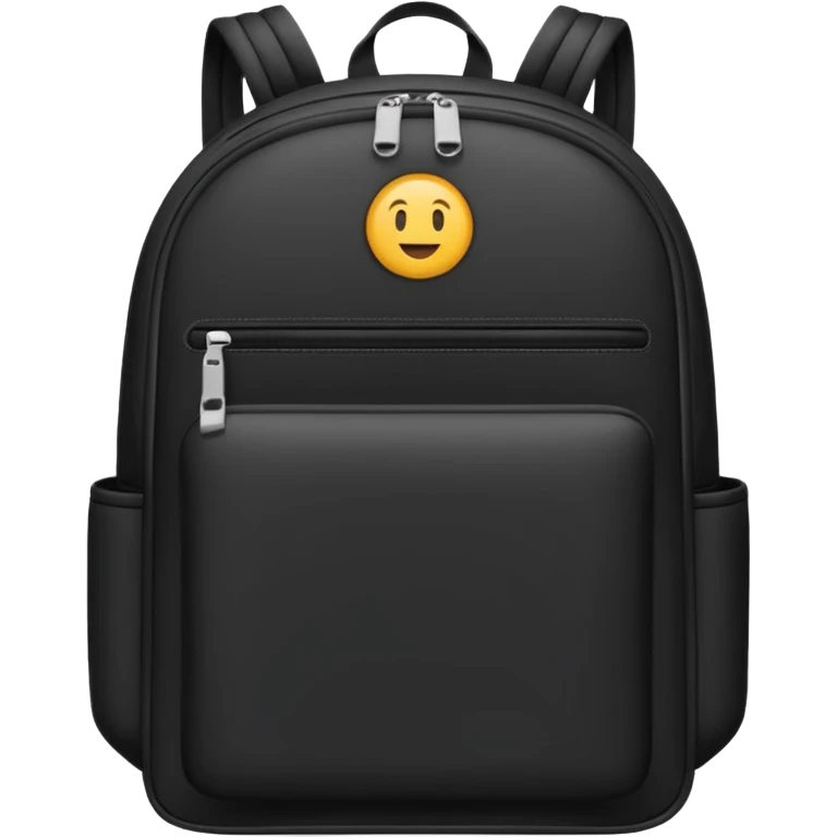 sac a dos de sport noir sans motif et uni emoji