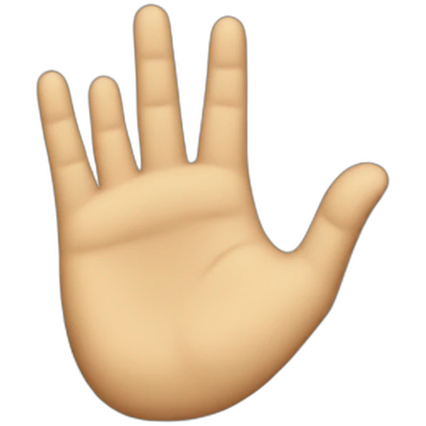 G shaped hand emoji