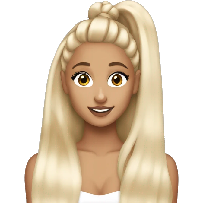 Blonde Ariana grande  emoji
